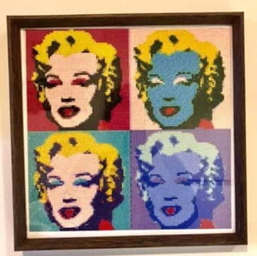 Pintura con Diamantes Marilyn 30X30