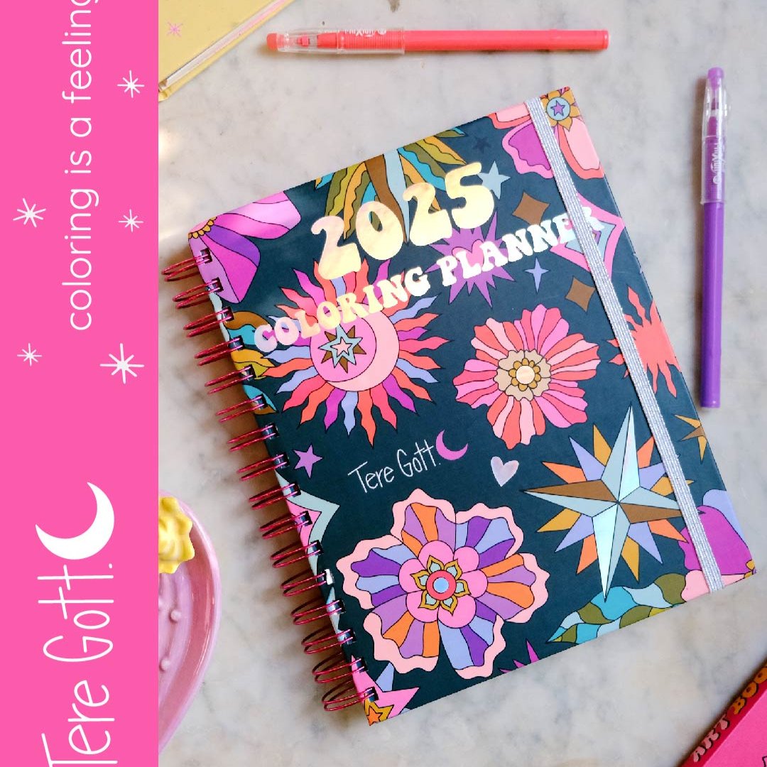 Agenda 2025 y Coloring Planner para Colorear By tere Gott